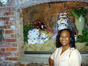 Vanessa Davis Griggs at Biltmore Estates cellar